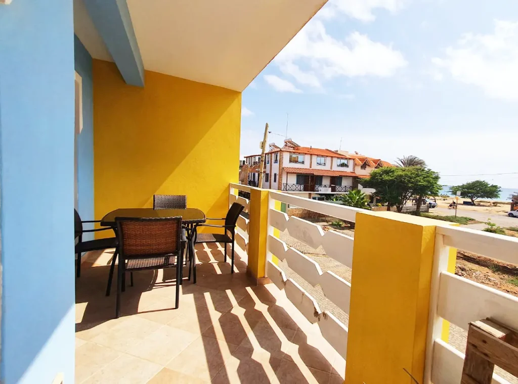 Large Terrace with view - Miramar Apartment T1 Sal Cape Verde